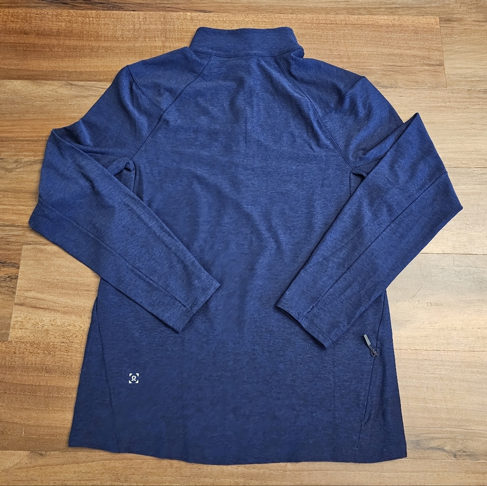 Blue Quarter-Zip Pullover - image 2